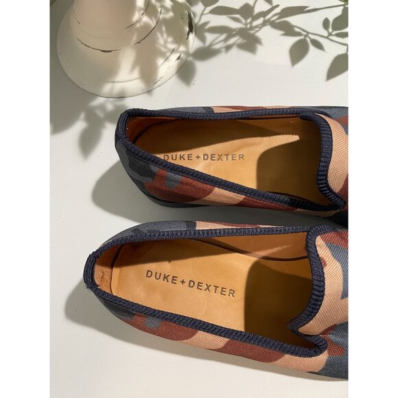 Duke Dexter Camo Loafers Size 8 Handmade In England Canvas Men’s - Picture 11 of 16